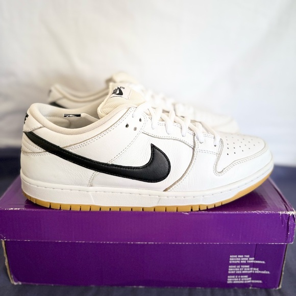 AUTHENTIC Nike SB Dunk Low Pro White Gum size 13 CD2563-101 2023 PRE-OWNED